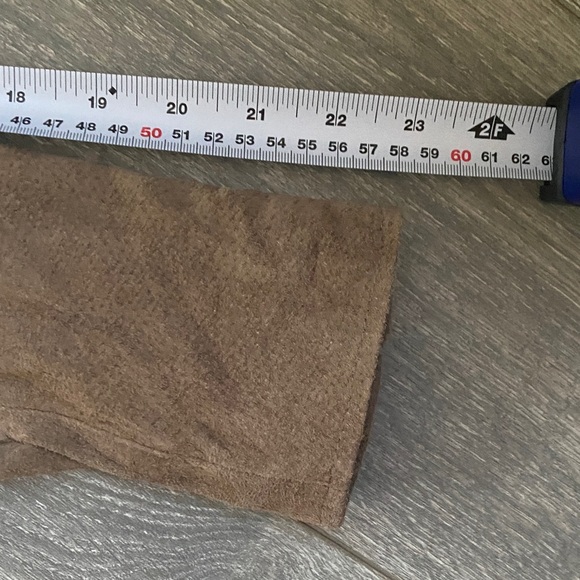 Blank NYC - Taupe Suede Leather Biker Jacket - Size XS - Picture 12 of 14